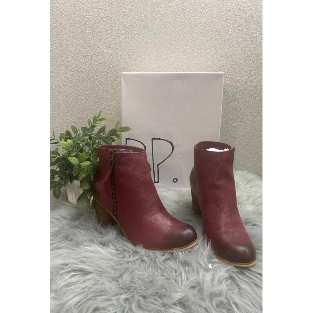 BP Nordstrom Burgundy Boots SIZE 7.5
